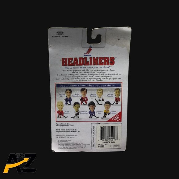 Lot of 3 Headliners Figures - Patrick Roy & Jeremy Roenick NHLPA Corinthian 1996 - Picture 4 of 12